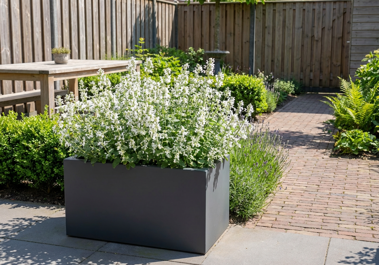 Kattekruid (Nepeta faassenii 'Snowflake') - Tuinplanten