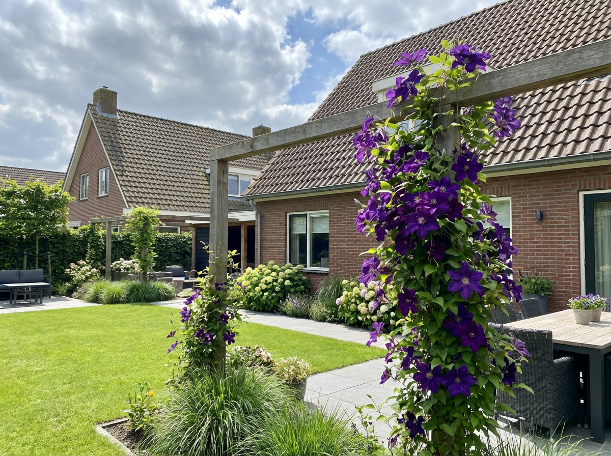 Klimplant Clematis The President (Bosrank) - Klimplanten