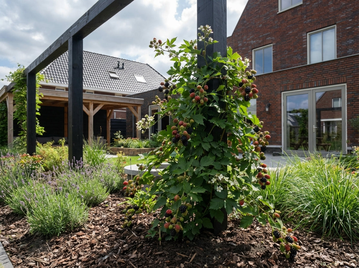 Klimplant Rubus Thornless Evergreen (doornloze braam) - Klimplanten