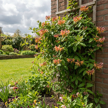 Groenblijvende Klimplant Lonicera henryi (kamperfoelie) - Klimplanten