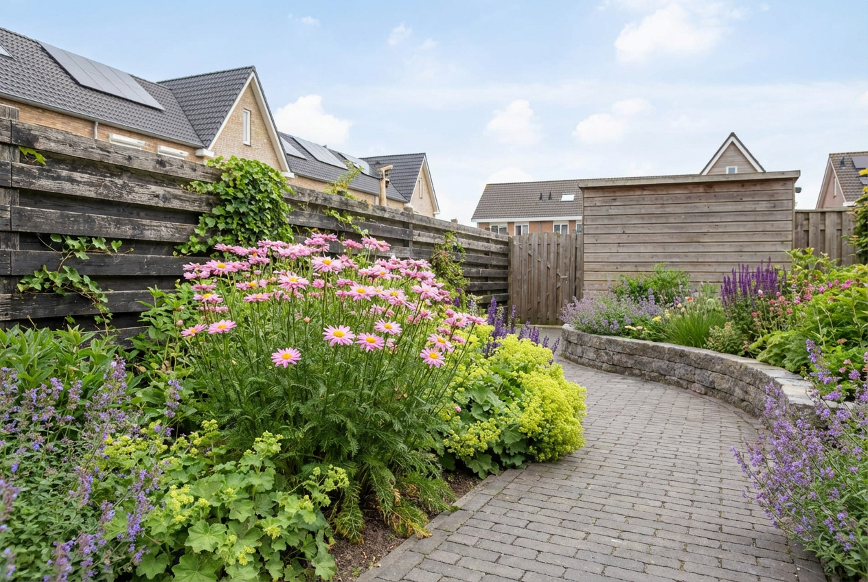 Moederkruid (Tanacetum 'Robinson's Rose') - Tuinplanten