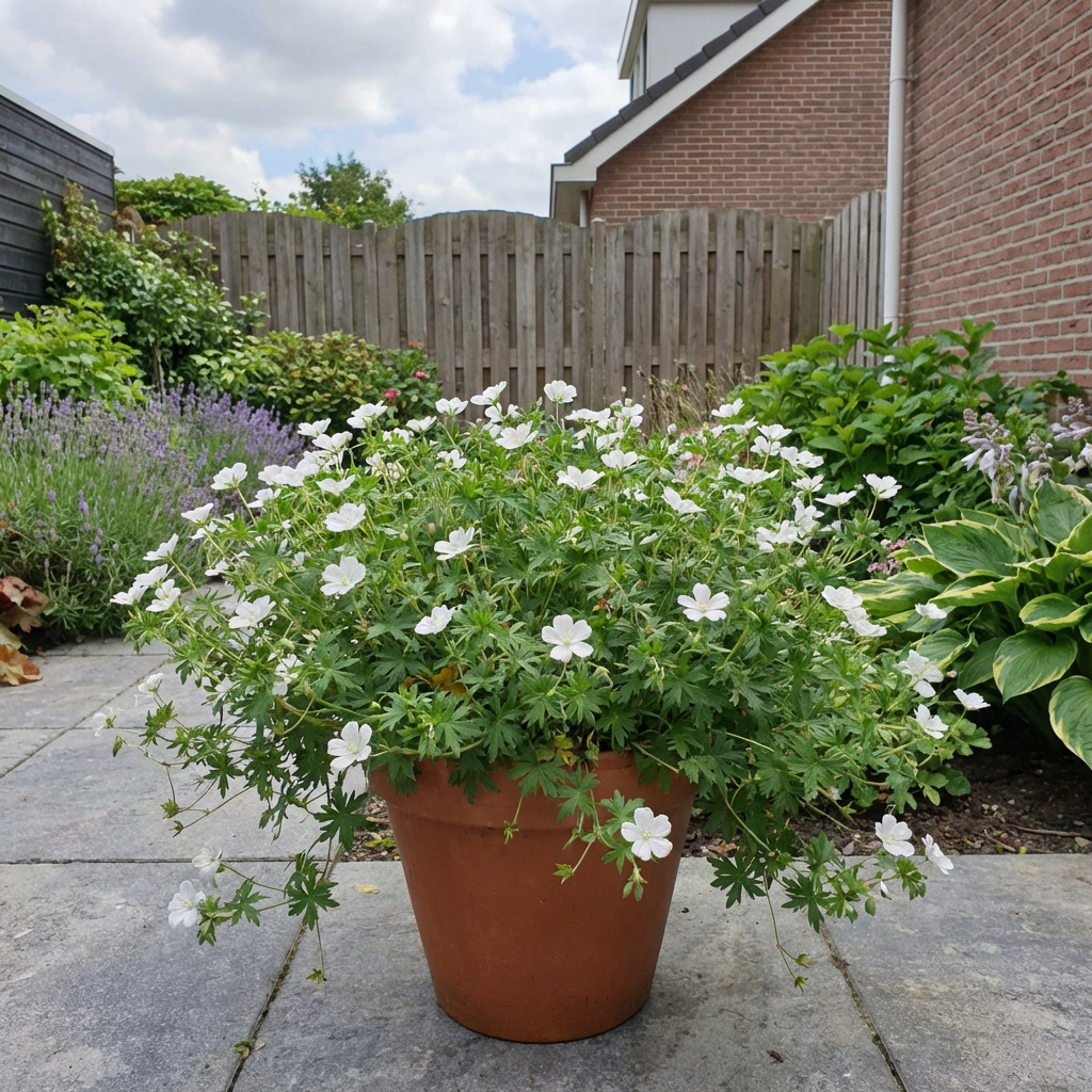 Ooievaarsbek (Geranium sanguineum 'Album') - Tuinplanten