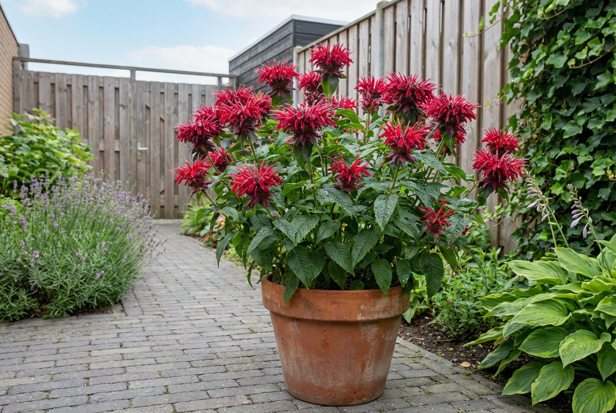 Bergamotplant (Monarda hybride 'Fireball' ) - Tuinplanten
