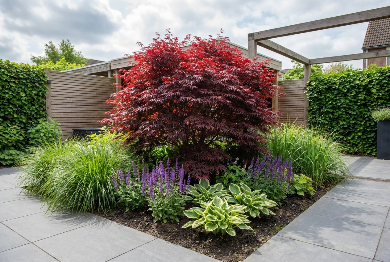 Japanse Esdoorn (Acer palmatum Royal Garnet) - Japanse Esdoorn