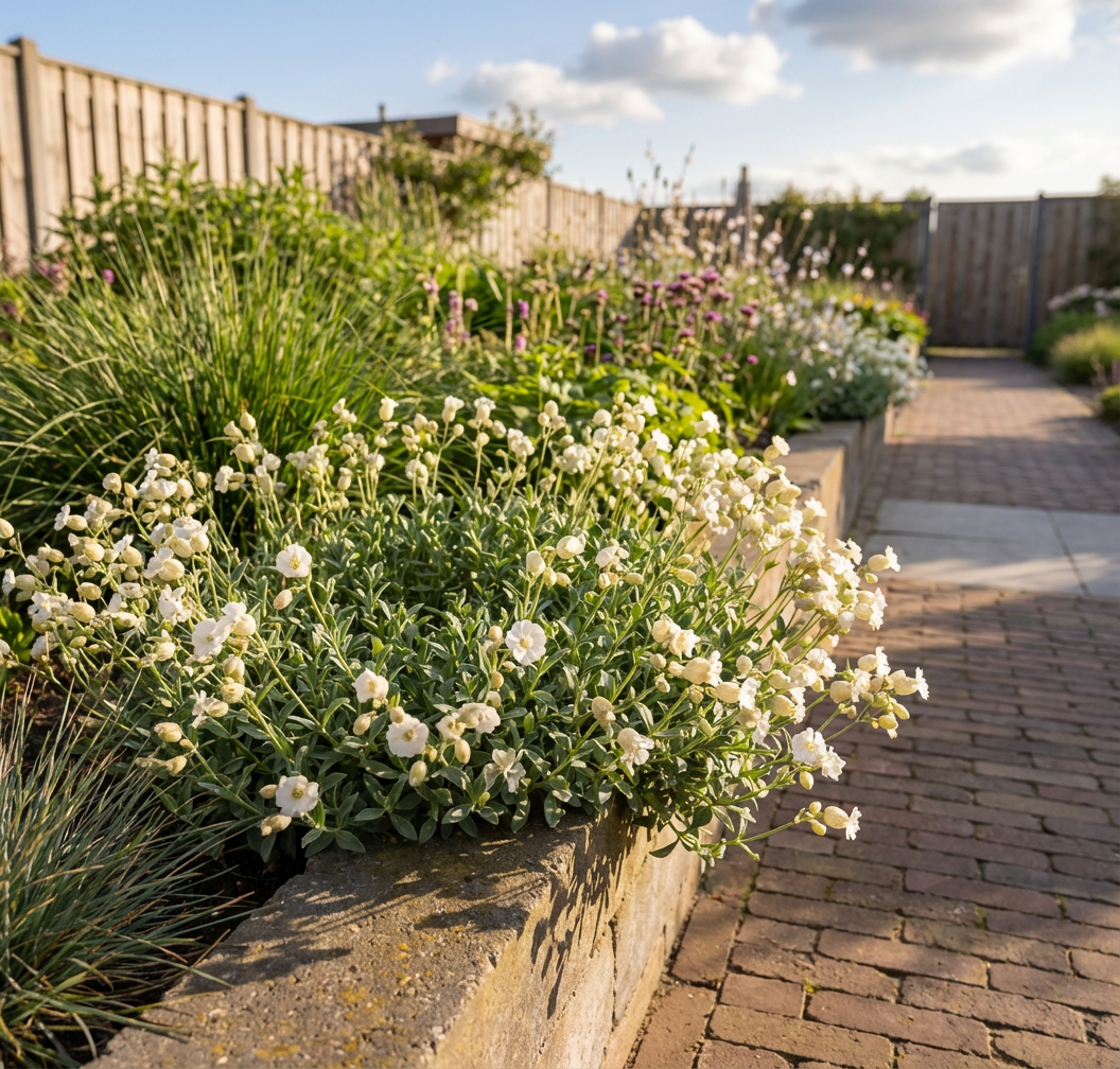 Lijmkruid (Silene maritima 'Weisskehlchen') - Tuinplanten