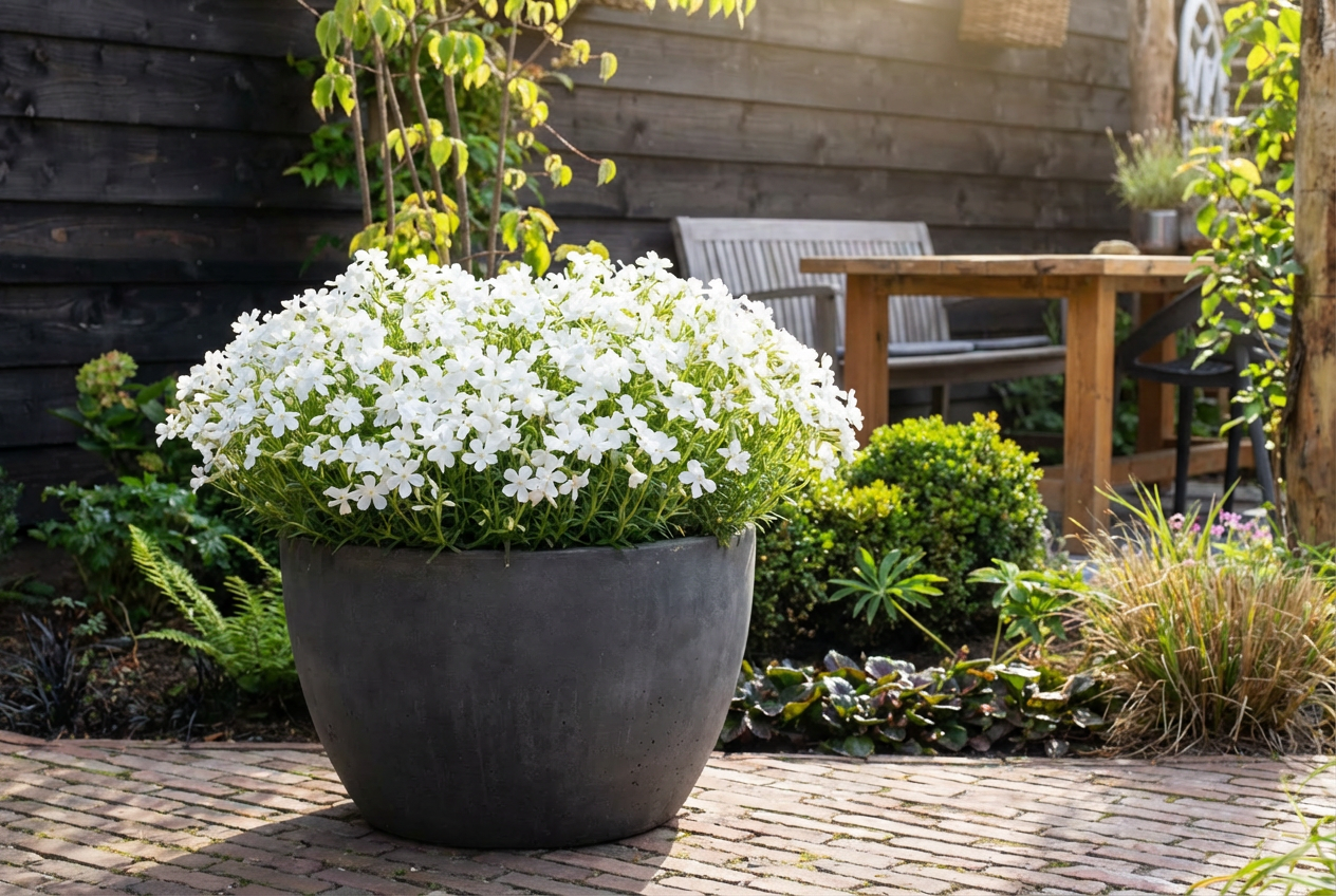 Kriechender Phlox (Phlox (S) 'Calvides White')