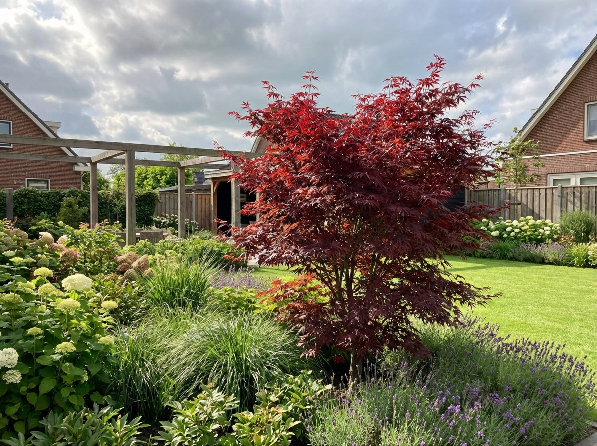 Japanse Esdoorn (Acer palmatum Royal Garnet) - Japanse Esdoorn