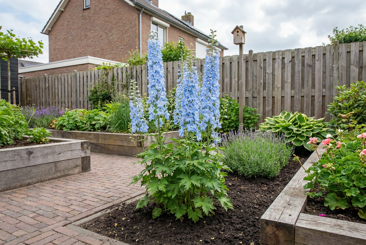 Ridderspoor (Delphinium (P) 'Summer Skies') - Tuinplanten