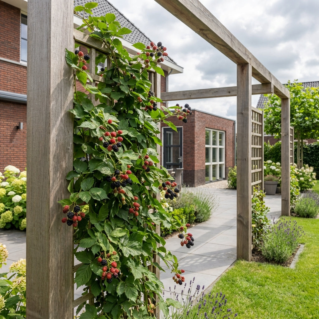 Klimplant Rubus Black Satin (doornloze braam) - Klimplanten