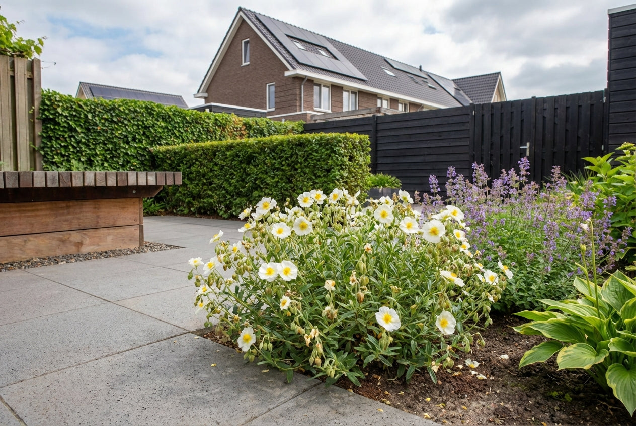 Zonneroosje (Helianthemum 'The Bride') - Tuinplanten