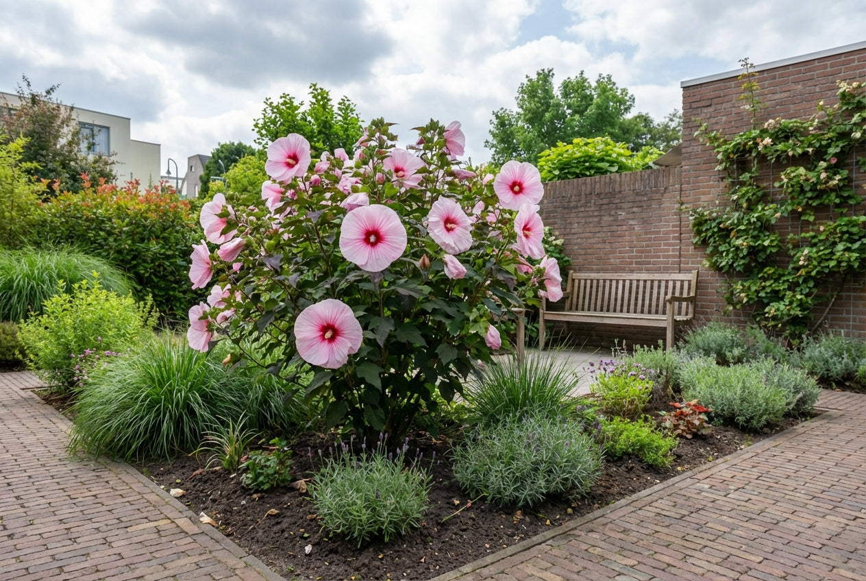 Altheastruik (Hibiscus Carousel Pink Candy) - Hibiscus