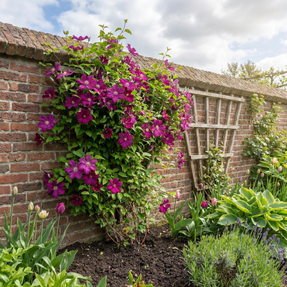 Klimplant Clematis Ernest Markham (Bosrank) - Klimplanten