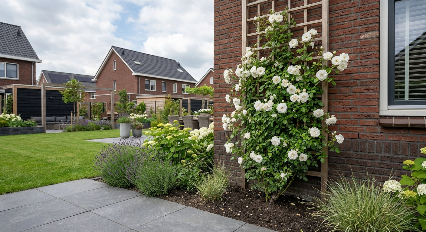 Klimplant Rosa White Climber (Klimroos) - Klimplanten