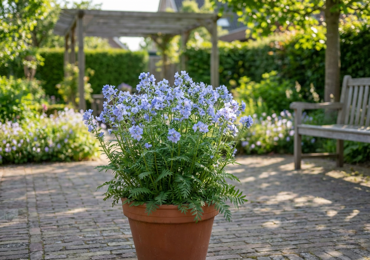 Jaccobsladder (Polemonium reptans 'Blue Pearl') - Tuinplanten
