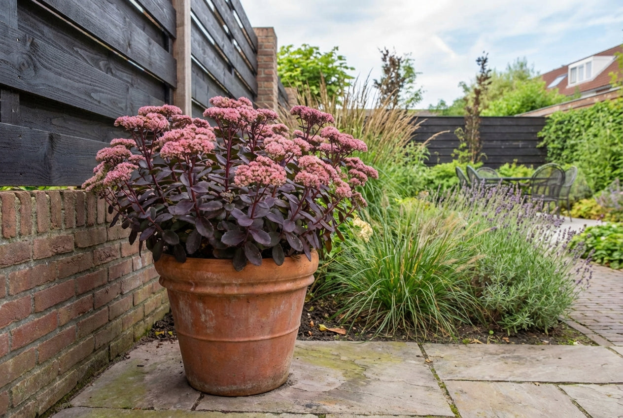 Vetkruid (Sedum hybride 'Karfunkelstein') - Tuinplanten