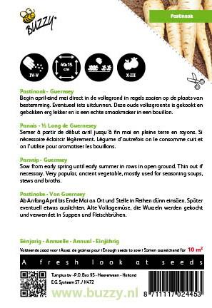 Pastinake Demi-Long De Guernsey - Samen