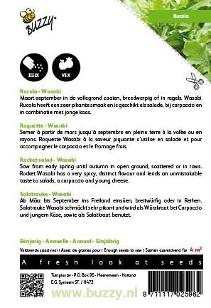 Rucola Wasabi - Zaden