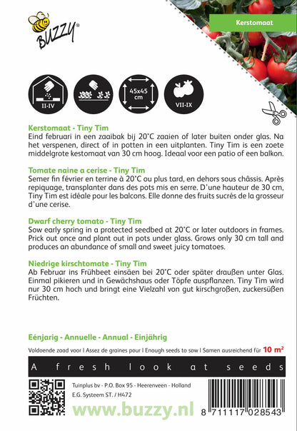Kerstomaat Tiny Tim - Zaden