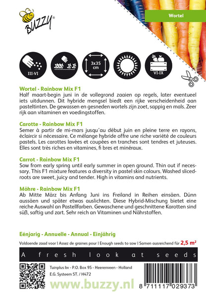 Wortel Rainbow F1 - Samen