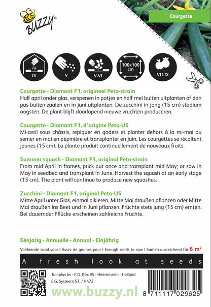 Courgette Diamant F1 - Zaden