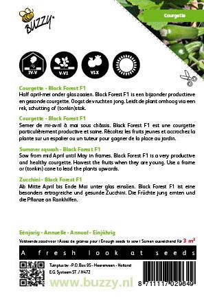 Zucchini Kletternd Black Forest F1 - Samen