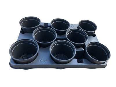 Anzuchtschale mit 8 Töpfen – 10,5 cm