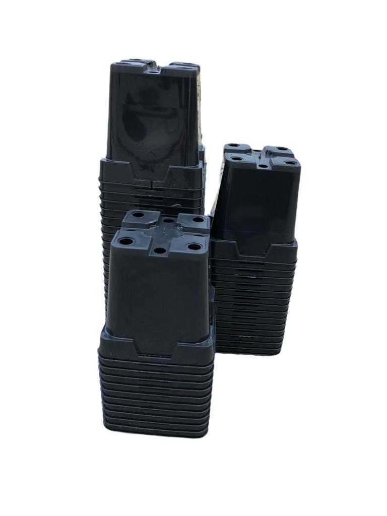 Kweekpot zwart - 10x10x10cm - Kweekbenodigdheden