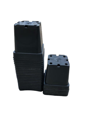 Schwarzer Anzuchttopf – 11 x 11 x 11 cm