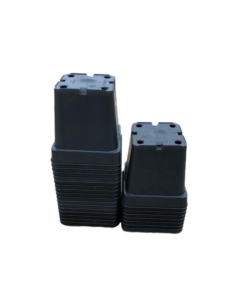 Kweekpot zwart - 11x11x12cm - Kweekbenodigdheden