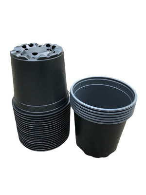 Schwarzer Pflanztopf – Ø 15 cm, Höhe 13 cm, 1,5 Liter