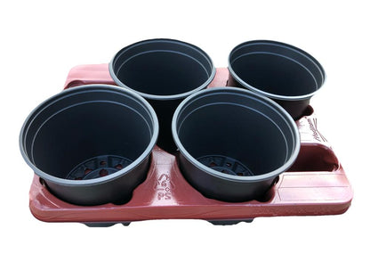 Kweektray met 4 potjes - 15 cm - Kweekbenodigdheden