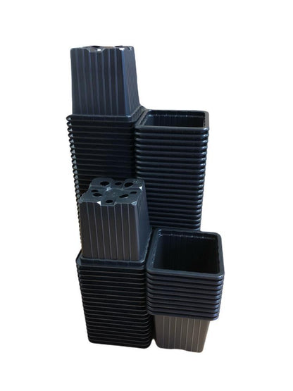 Kweekpot zwart - 7x7x6cm - Kweekbenodigdheden