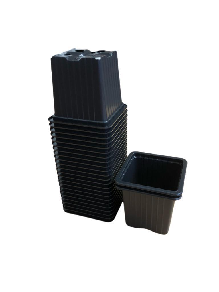 Kweekpot zwart - 7x7x6cm - Kweekbenodigdheden