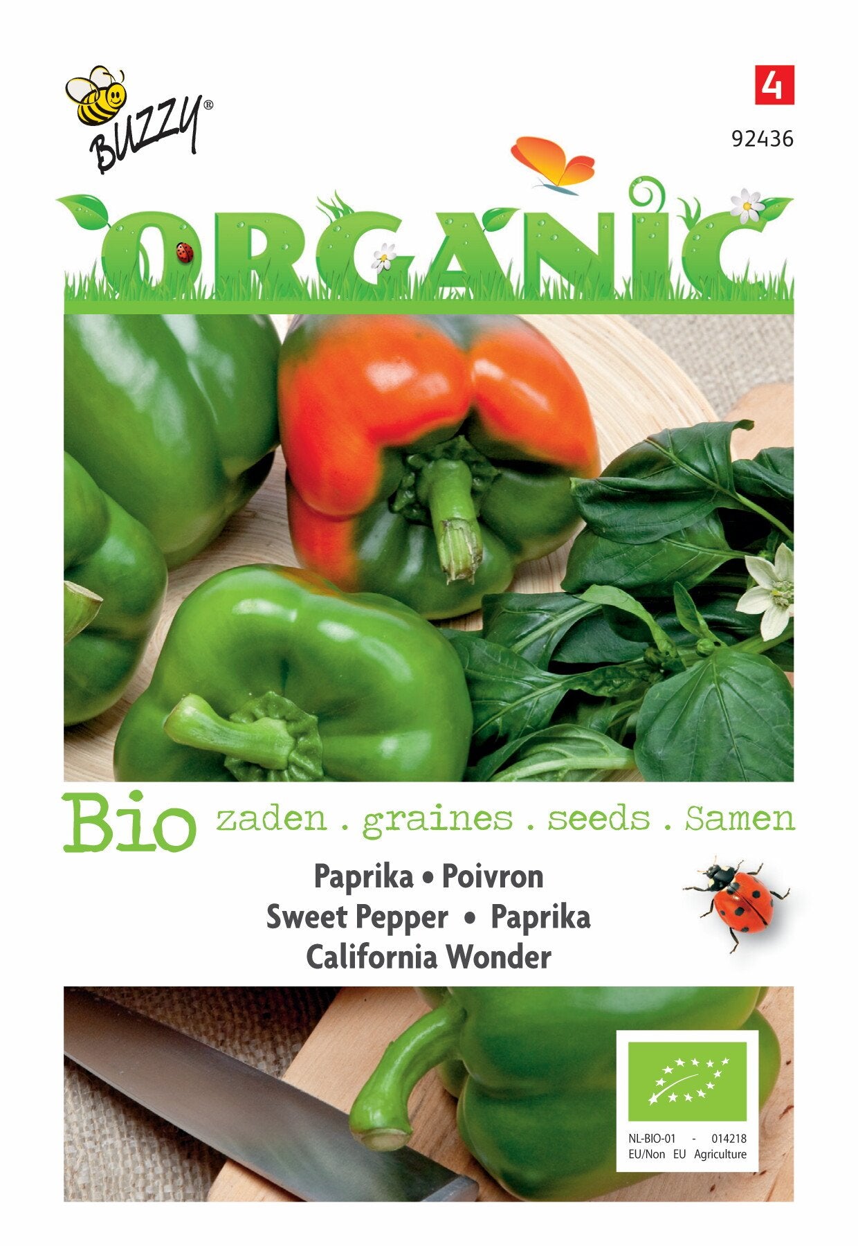 Paprika California Wonder (BIO) - Samen