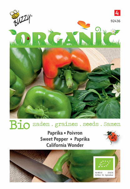 Paprika California Wonder (BIO) - Samen