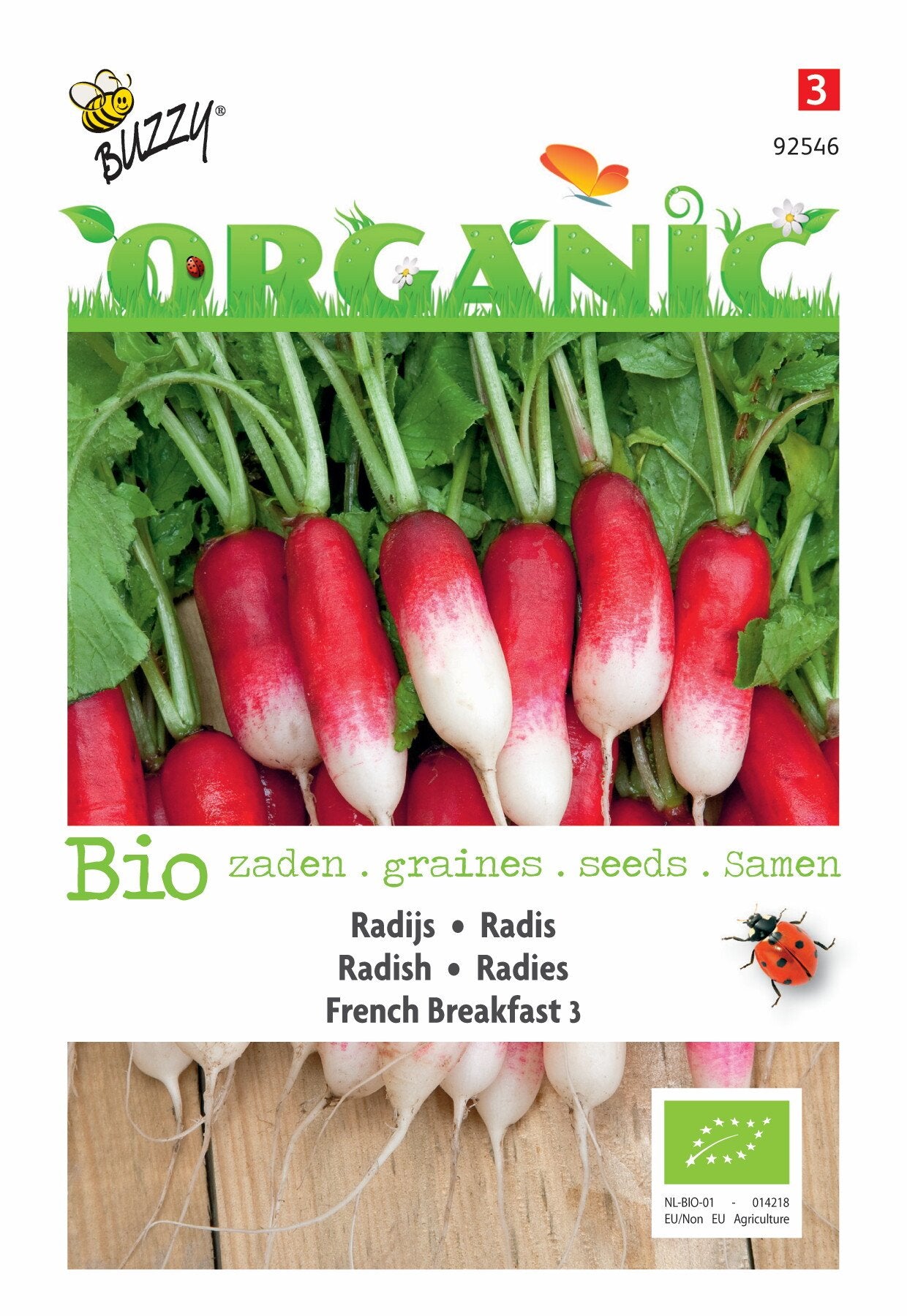 Radieschen French Breakfast 3 (BIO) - Samen
