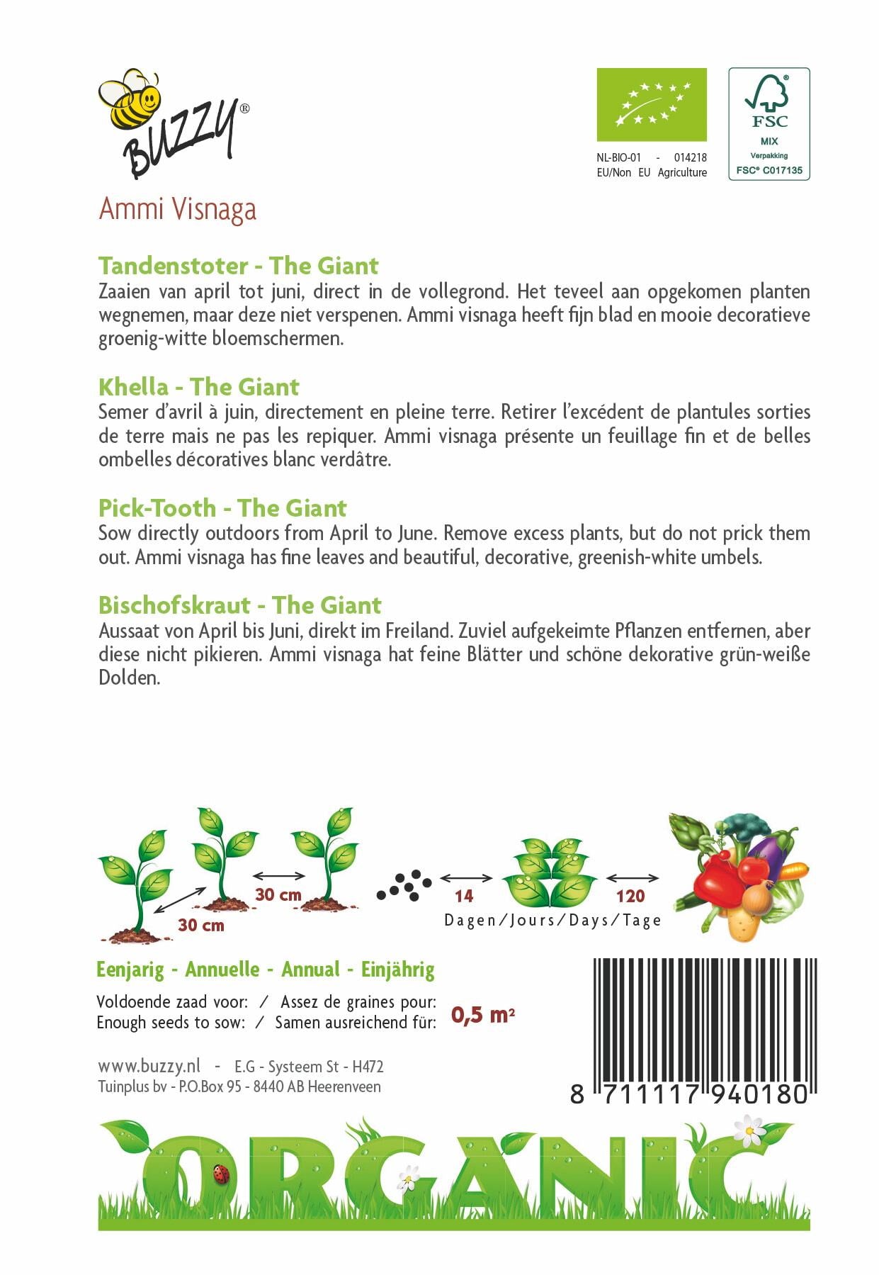 Tandenstoter The Giant (BIO) - Zaden