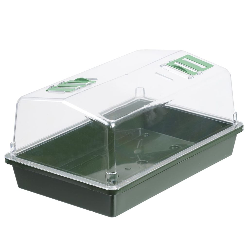 Kweekkas met ventilatie groen H18x37,5x24cm - Kweekbenodigdheden