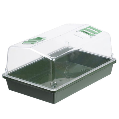 Kweekkas met ventilatie groen H18x37,5x24cm - Kweekbenodigdheden