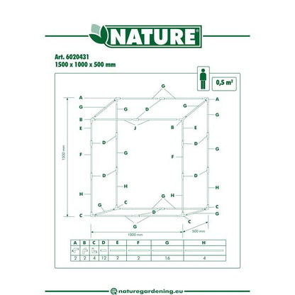 Mini-tomatentuinkas H150x100x50cm - Kweekbenodigdheden